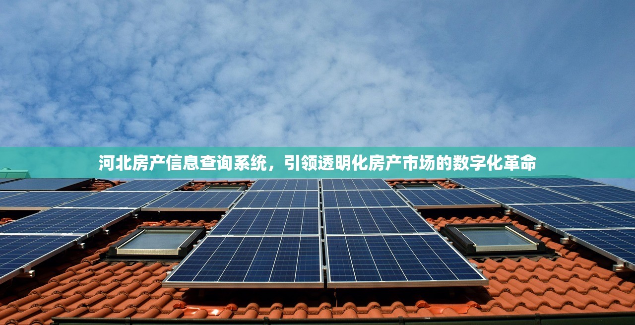 河北房产信息查询系统，引领透明化房产市场的数字化革命