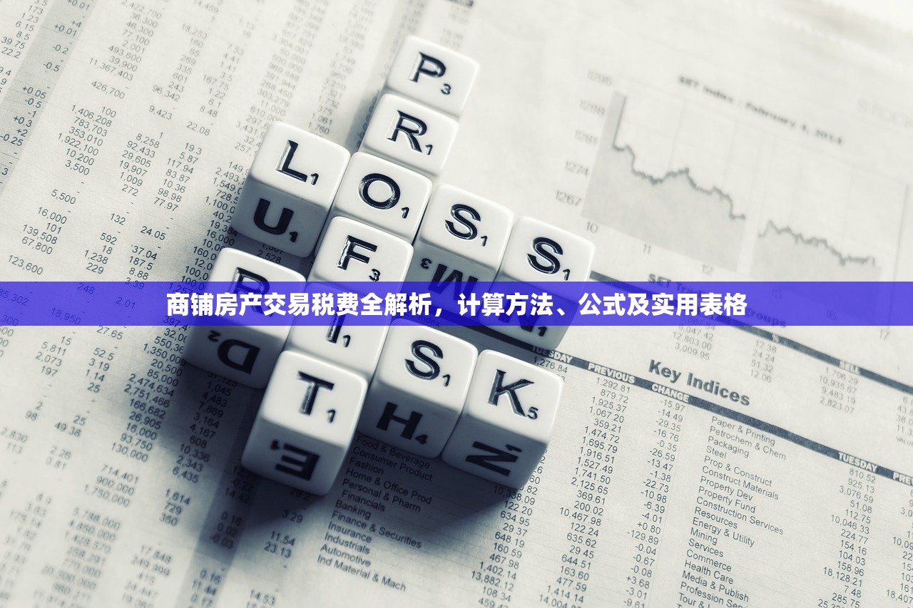 商铺房产交易税费全解析，计算方法、公式及实用表格
