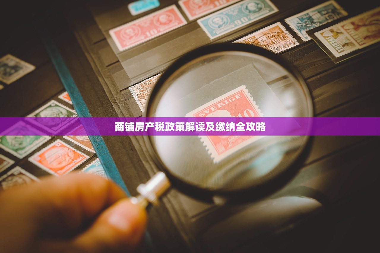 商铺房产税政策解读及缴纳全攻略
